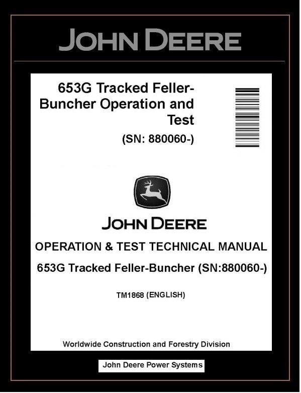 TM1868 John Deere 653G Feller Buncher 