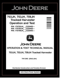 TM12382 John Deere 703JH, 753JH, 759JH Harvester PDF