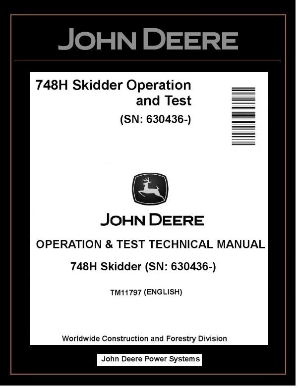 TM11797 John Deere 748H Grapple Skidder
