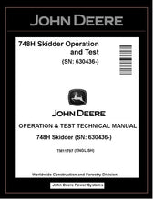 Load image into Gallery viewer, TM11797 John Deere 748H Grapple Skidder