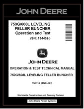 Load image into Gallery viewer, TM2218 John Deere 759G/608L Leveling Feller Buncher