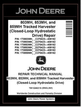 Load image into Gallery viewer, TM13246X19 John Deere 803MH 859MH Harvester PDF