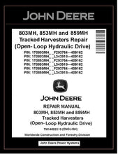 Load image into Gallery viewer, TM14092X19 John Deere 803MH 853MH 859MH Harvester Repair Manual PDF