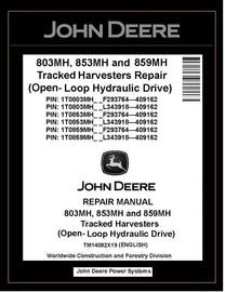TM14092X19 John Deere 803MH 853MH 859MH Harvester Repair Manual PDF