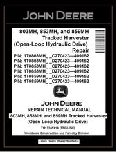 Load image into Gallery viewer, TM13245X19 John Deere 803MH 853MH 859MH Harvester PDF