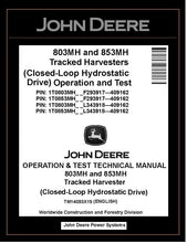 Load image into Gallery viewer, TM14093X19 John Deere 803MH 853MH Harvester 