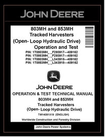 TM14091X19 John Deere 803MH 853MH Harvester Operation and Test Manual PDF