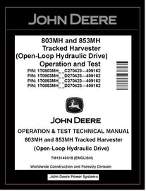 TM13149X19 John Deere 803MH 853MH Harvester PDF