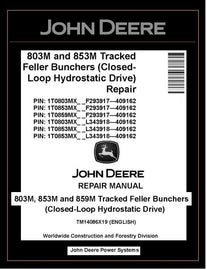 TM14086X19 John Deere 803M 853M 859M Feller Buncher Repair Manual PDF