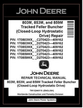 Load image into Gallery viewer, TM13244X19 John Deere 803M 853M 859M Feller Buncher PDF