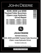 Load image into Gallery viewer, TM14084X19 John Deere 803M 853M 859M Feller Buncher Repair Manual PDF