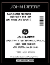 Load image into Gallery viewer, TM2248 John Deere 848G, 660D Skidder