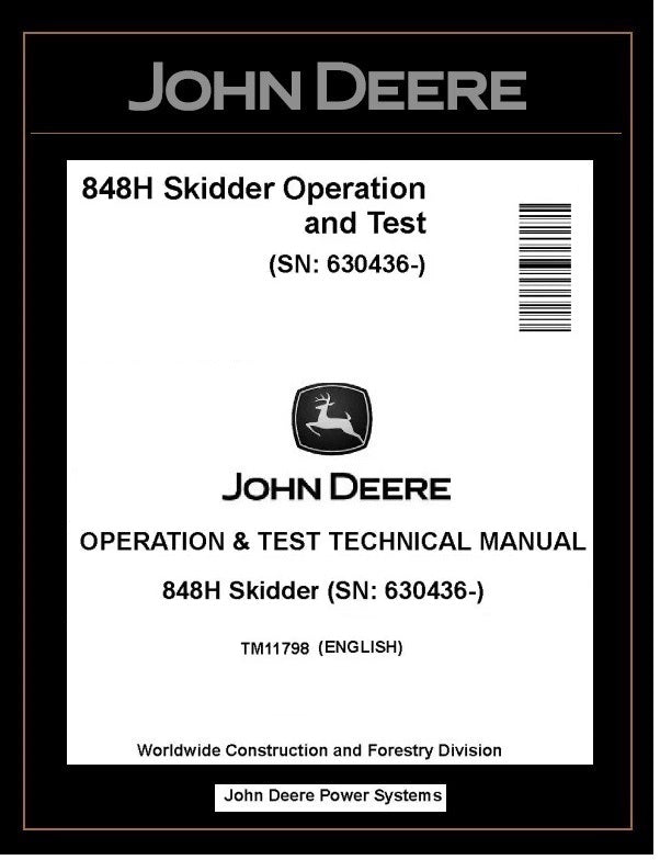 TM11798 John Deere 848H Skidder