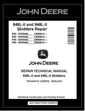 Load image into Gallery viewer, TM14340X19 John Deere 848L-II 948L-II Skidder Repair Technical Manual PDF