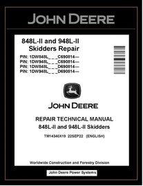 TM14340X19 John Deere 848L-II 948L-II Skidder Repair Technical Manual PDF