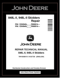 TM14336X19 John Deere 848L-II 948L-II Skidder Repair Technical Manual PDF