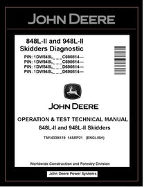 TM14339X19 John Deere 848L-II 948L-II Skidder Operation and Test Manual PDF