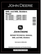 Load image into Gallery viewer, John Deere 848L &amp; 948L Grapple Skidder Repair Manual TM13140X19
