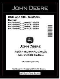 John Deere 848L & 948L Grapple Skidder Repair Manual TM13140X19