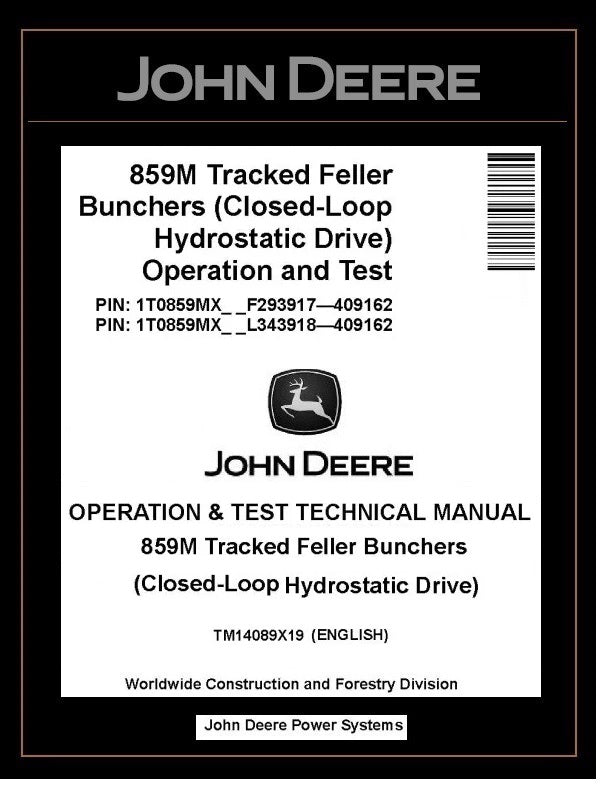 TM14089X19 John Deere 859M Feller Buncher