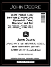 Load image into Gallery viewer, TM14089X19 John Deere 859M Feller Buncher