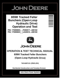 TM14087X19 John Deere 859M Feller Buncher Operation and Test Manual PDF