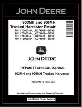 Load image into Gallery viewer, TM13377X19 John Deere 903MH 909MH Harvester PDF