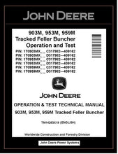 Load image into Gallery viewer, TM14263X19 John Deere 903M 953M 959M Tracked Feller Buncher