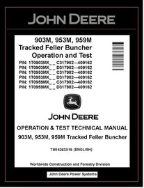 TM14263X19 John Deere 903M 953M 959M Tracked Feller Buncher
