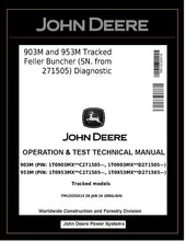 Load image into Gallery viewer, John Deere 909M &amp; 959M Tracked Feller Buncher TM13233X19 Manual