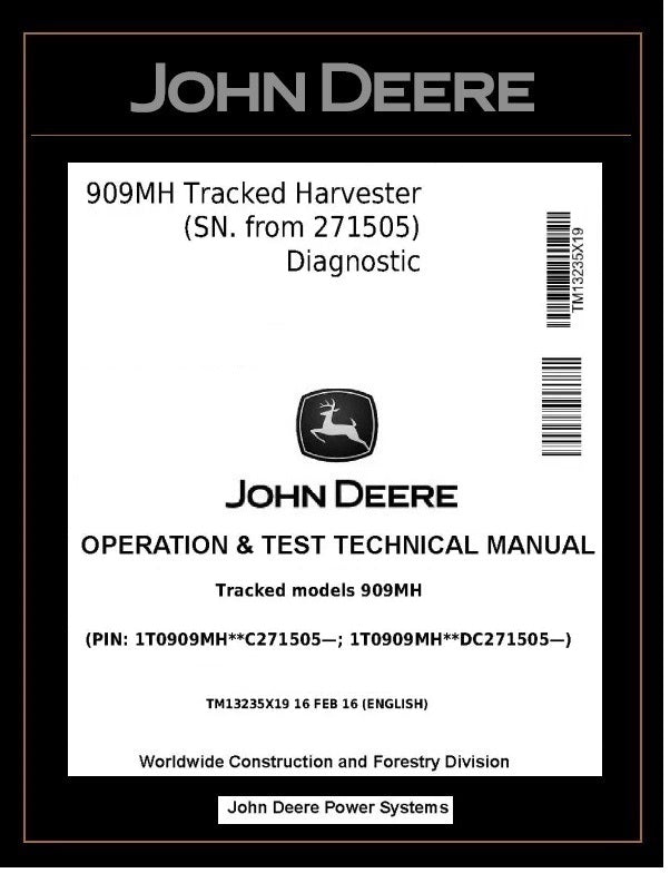 TM13235X19 John Deere 909MH Tracked Harvester PDF