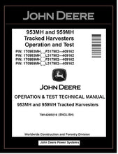 Load image into Gallery viewer, TM14265X19 John Deere 953MH, 959MH Tracked Harvester