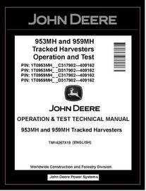 TM14267X19 John Deere 953MH, 959MH Tracked Harvester