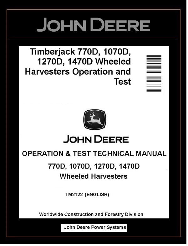 TM2122 John Deere 770D, 1470D Harvester