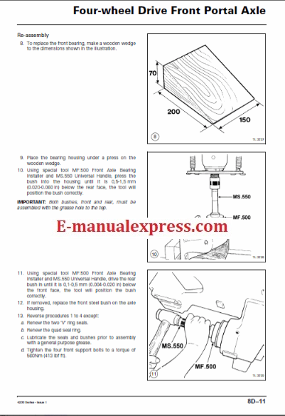PDF Massey Ferguson MF 4200 Series 4225, 4235, 4245 Tractor Manual
