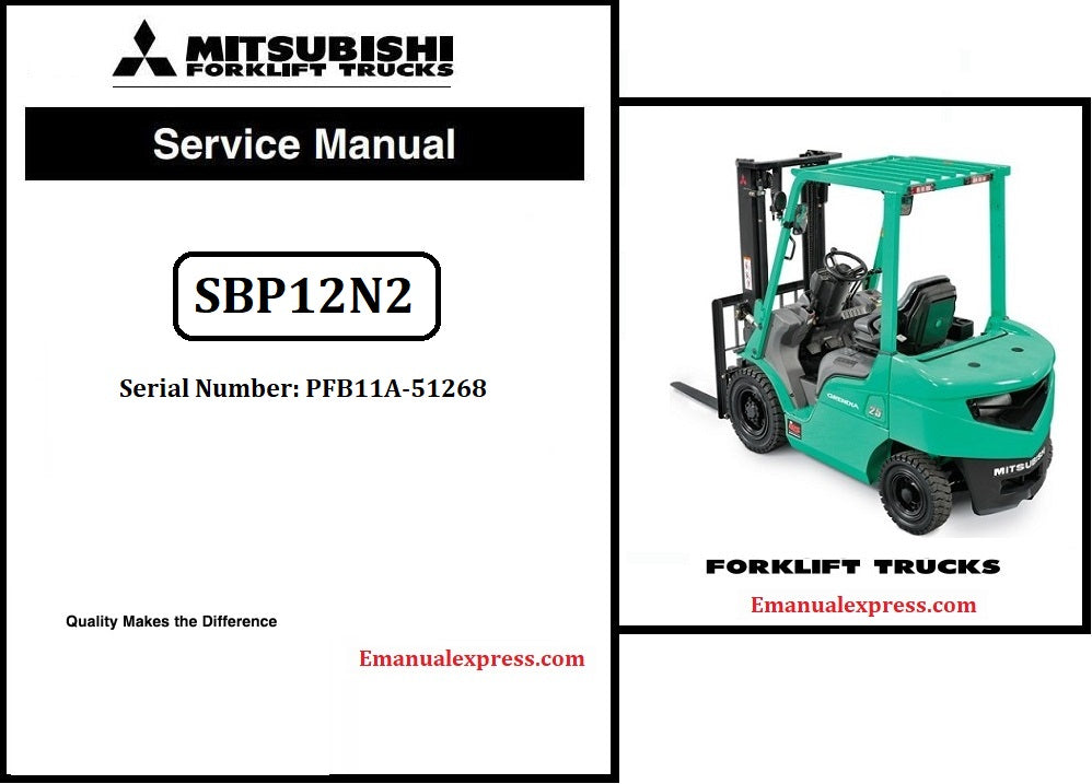 PDF Mitsubishi SBP12N2 Forklift Service Repair Manual