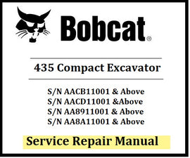 Download PDF - Bobcat 435 Compact Excavator Service Repair Manual ( S/N AACB11001 & Above)