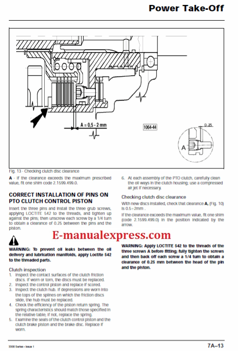 Massey Ferguson MF 3315, 3325, 3330, 3340, 3350, 3355 Tractor (3300 Series) Workshop Service Manual