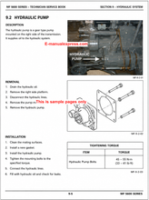 Load image into Gallery viewer, PDF Massey Ferguson MF 5608, 5609, 5610, 5611, 5612, 5613 Tractor (MF 5600 Series) Technician Service Book 
