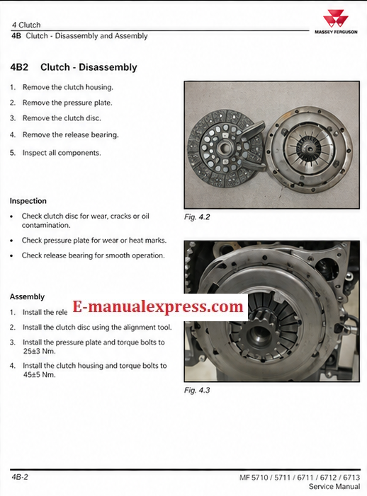 Service Manual PDF Massey Ferguson MF 5710, 5711, 6711, 6712, 6713 Tractor