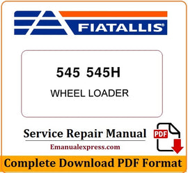 Download PDF - Fiat Allis 545, 545H Wheel Loader Service Repair Manual