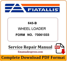 Download PDF - Fiat Allis 645-B Wheel Loader Service Repair Manual