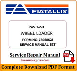 Download PDF - Fiat Allis 745, 745H Wheel Loader Service Repair Manual