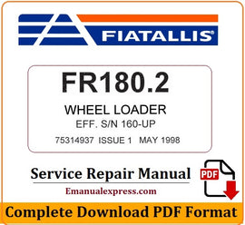 Download PDF - Fiat Allis FR180.2 Wheel Loader Service Repair Manual