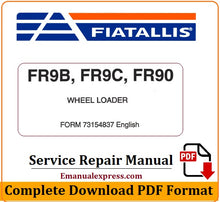 Load image into Gallery viewer, Download PDF - FiatAllis FR9B , FR9C , FR90 Wheel Loader Service Repair Manual