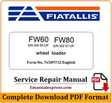 Download PDF - Fiat Allis FW60, FW80 Wheel Loader Service Repair Manual