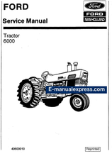 Load image into Gallery viewer, Ford 6000 Service Repair Manual PDF with Engine, Hydraulic and Transmission Diagrams