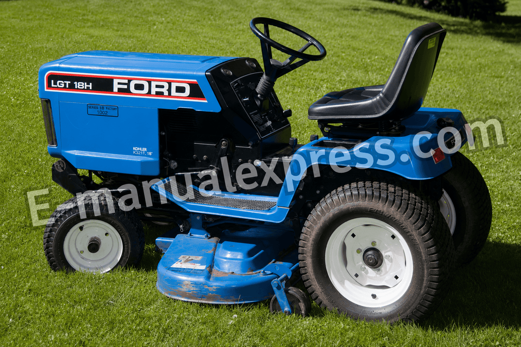 Ford LGT12 LGT12H LGT14 LGT14H LGT17 LGT17H LGT18H Lawn and Garden Tractor Service Repair Manual PDF Cover | Instant Download | E-manualexpress.com