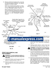 Load image into Gallery viewer, Ford LT8 LT11 LT11H Lawn Tractor Service Repair Manual PDF Download OEM Factory Workshop Manual