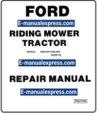 Load image into Gallery viewer, Ford R8 R11 Riding Mower Tractor Service Repair Manual PDF Download OEM Factory Workshop Manual